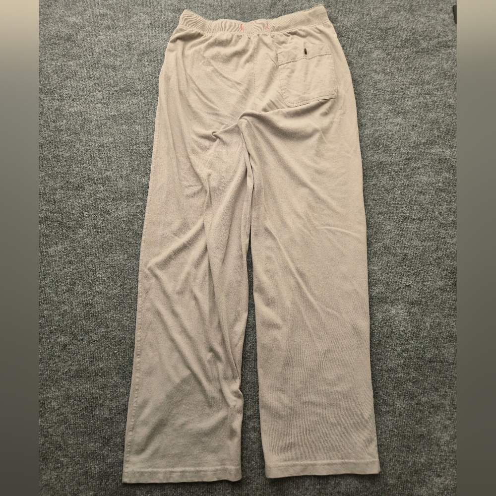 Tommy Bahama M Gray Ribbed Drawstring Lounge Pajama Sleep Pants - Picture 6 of 13